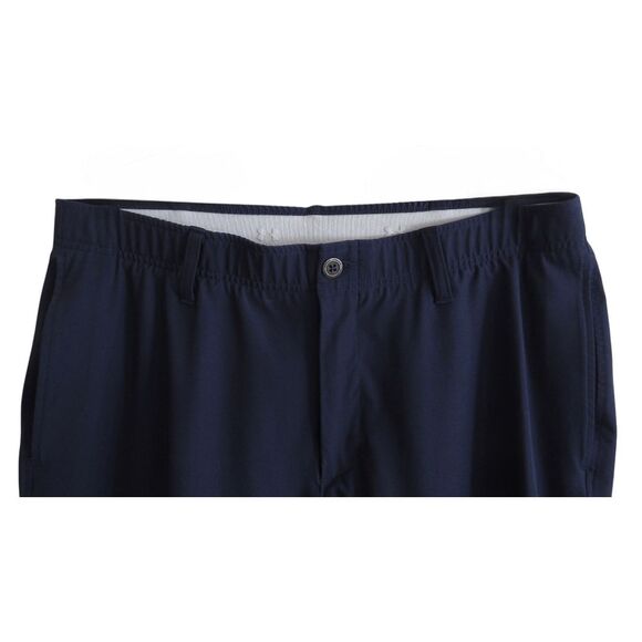 Under Armour Pants Mens Size 38x30 Navy Golf Flat Front Tapered - Picture 2 of 5